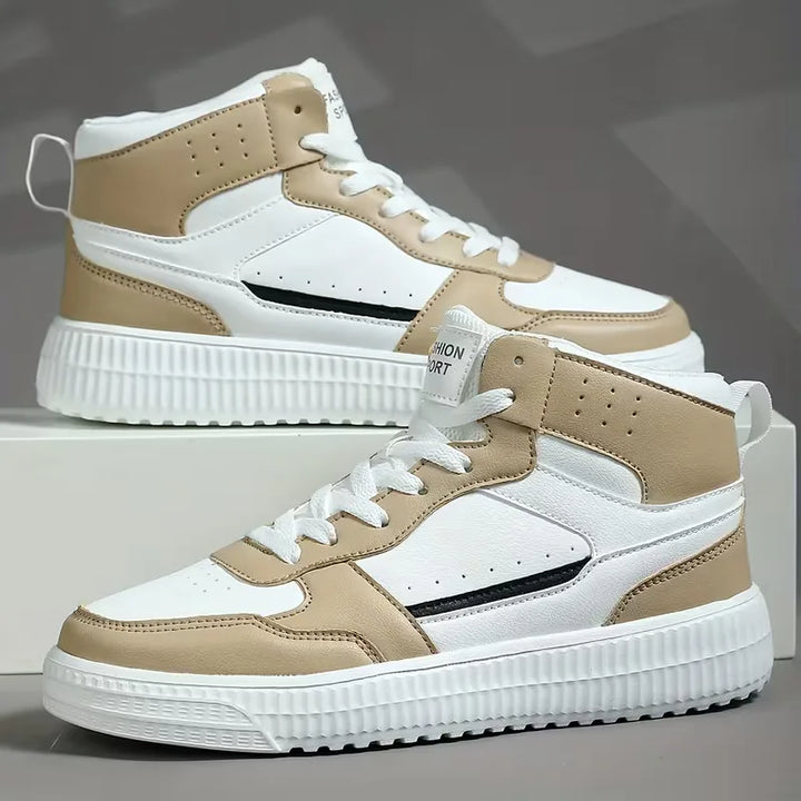 Hoge sneakers met perforaties