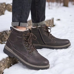Veterschoenen boots met zijrits