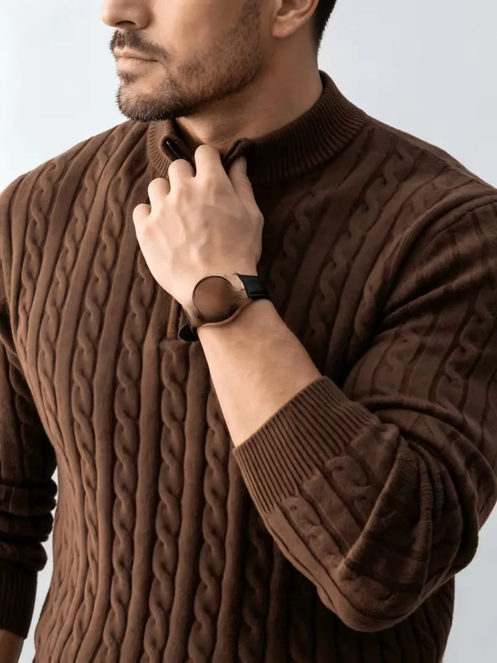Kabeltrui met half-zip