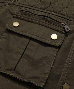 Parka met utility pockets