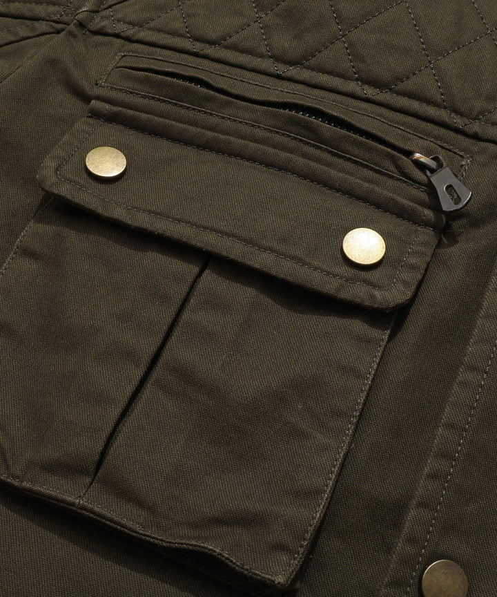 Parka met utility pockets