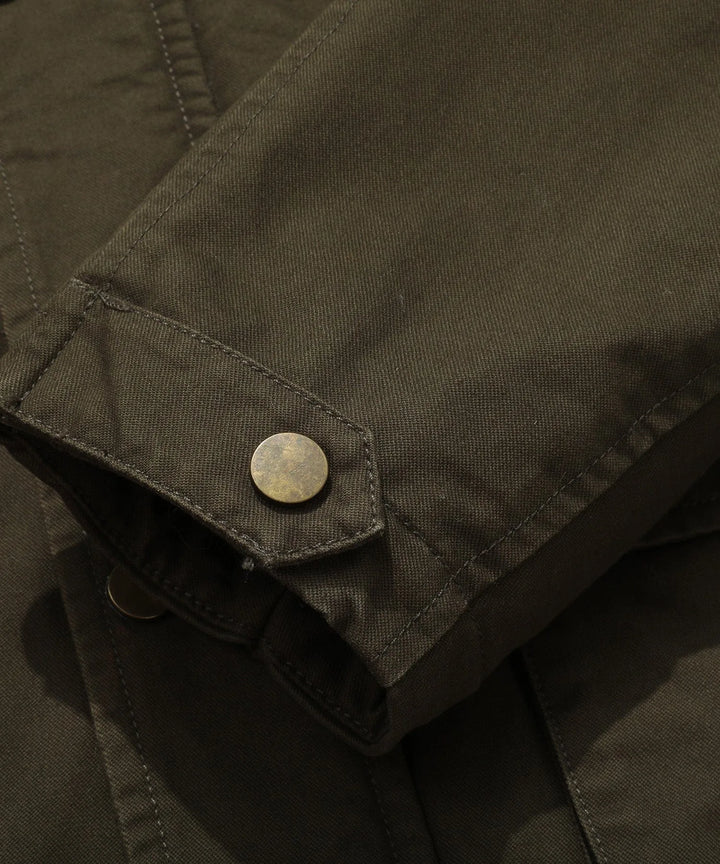 Parka met utility pockets