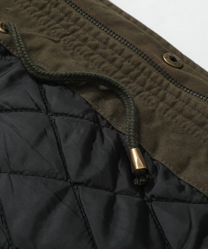 Parka met utility pockets