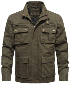 Parka met utility pockets