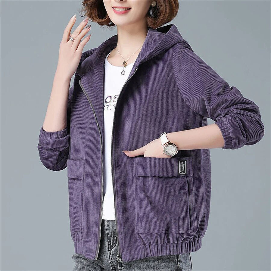 Fleur | Oversized corduroy jas