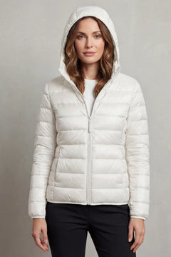 Lichtgewicht puffer jas met capuchon