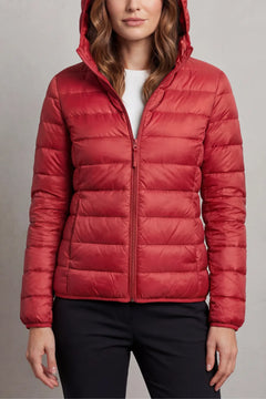 Lichtgewicht puffer jas met capuchon