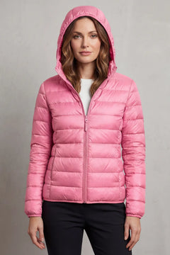 Lichtgewicht puffer jas met capuchon