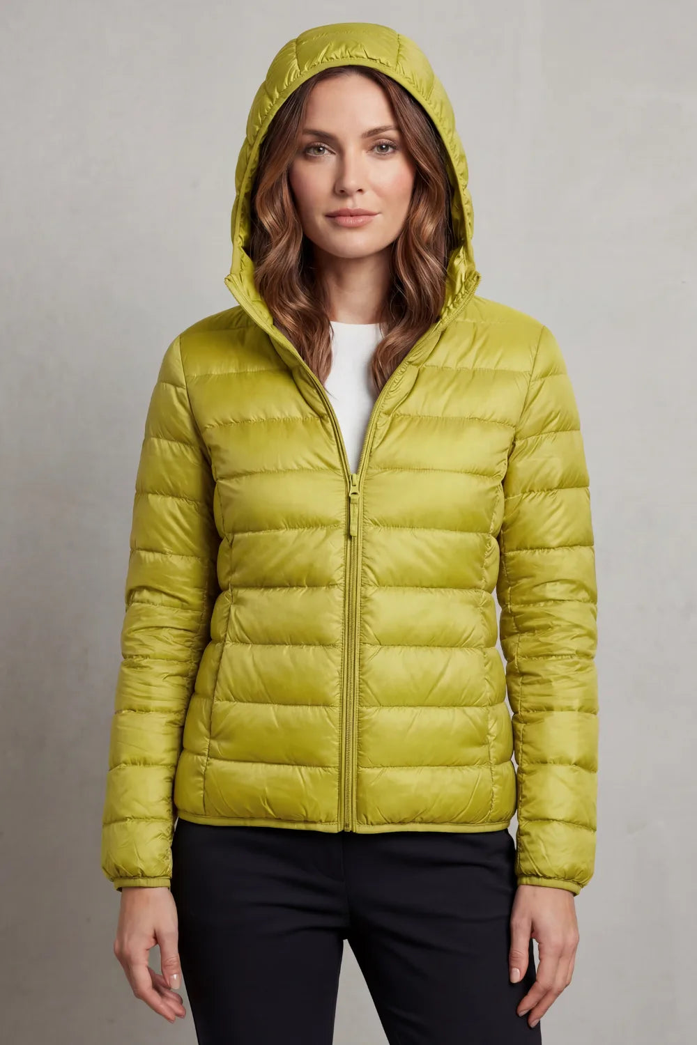 Lichtgewicht puffer jas met capuchon