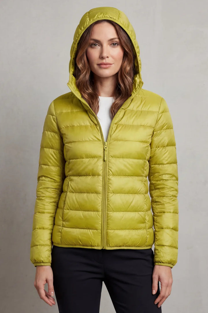 Lichtgewicht puffer jas met capuchon
