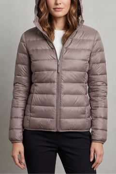 Lichtgewicht puffer jas met capuchon