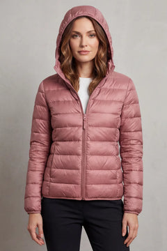 Lichtgewicht puffer jas met capuchon