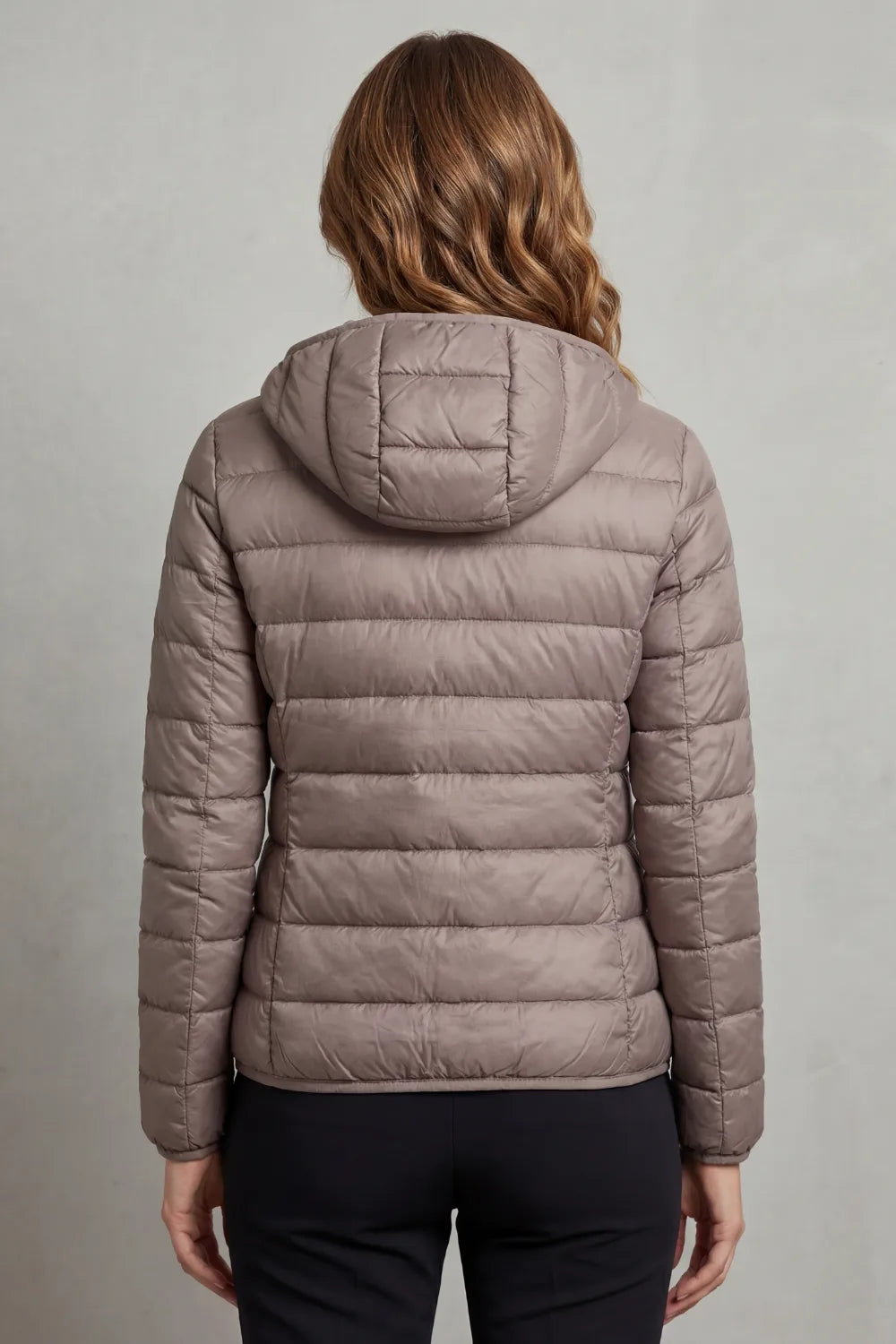 Lichtgewicht puffer jas met capuchon