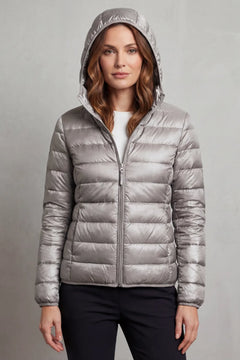 Lichtgewicht puffer jas met capuchon