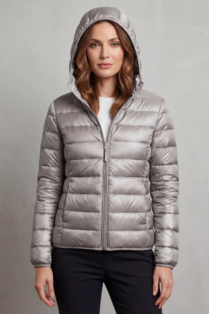 Lichtgewicht puffer jas met capuchon