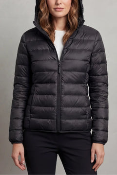 Lichtgewicht puffer jas met capuchon