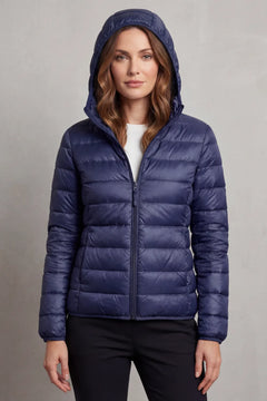 Lichtgewicht puffer jas met capuchon