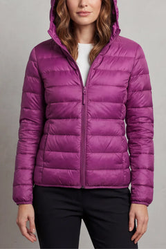 Lichtgewicht puffer jas met capuchon