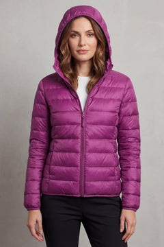 Lichtgewicht puffer jas met capuchon