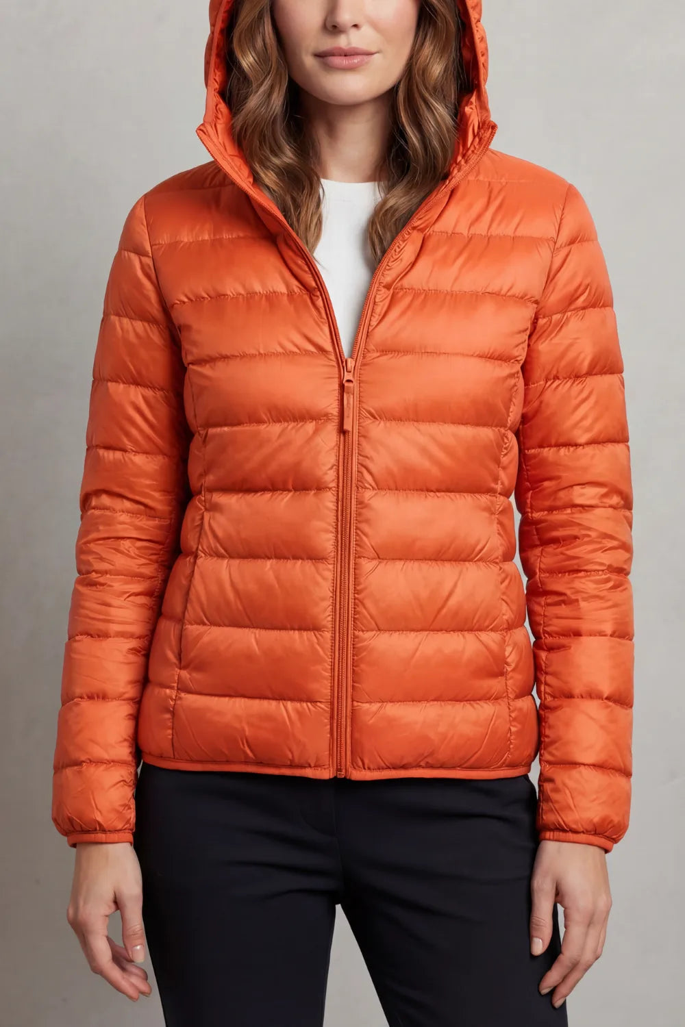 Lichtgewicht puffer jas met capuchon