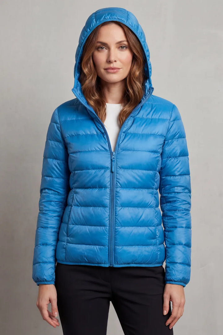 Lichtgewicht puffer jas met capuchon