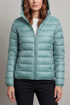 Lichtgewicht puffer jas met capuchon