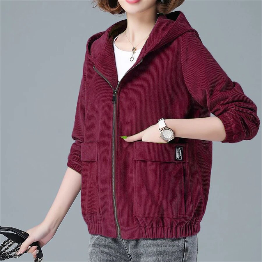 Fleur | Oversized corduroy jas