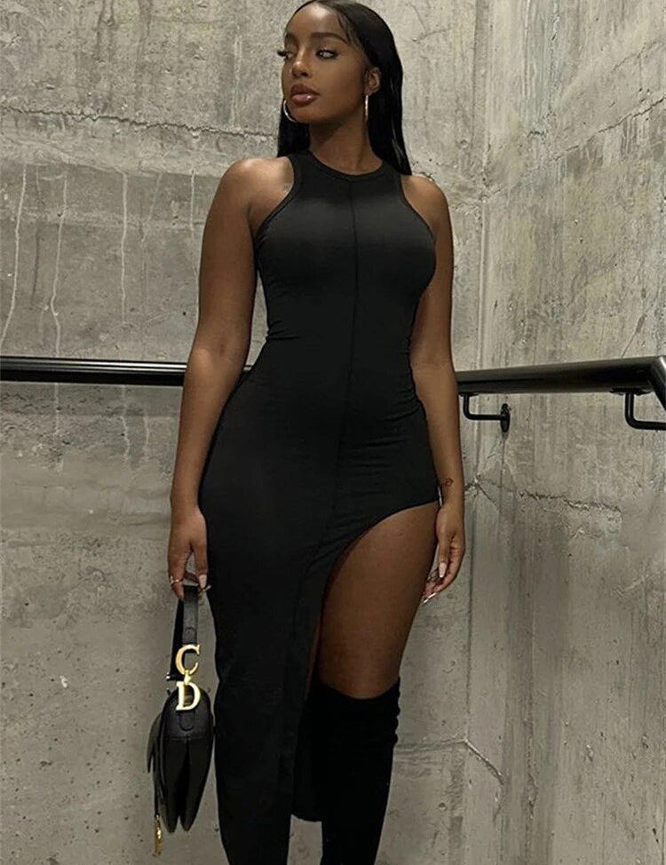 BC6CKliou-Sexy-Side-Cut-Out-Midi-Vrouwen-Jurk-Effen-Hipster-O-hals-Mouwloze-Vormige-Taille-Casual.jpg
