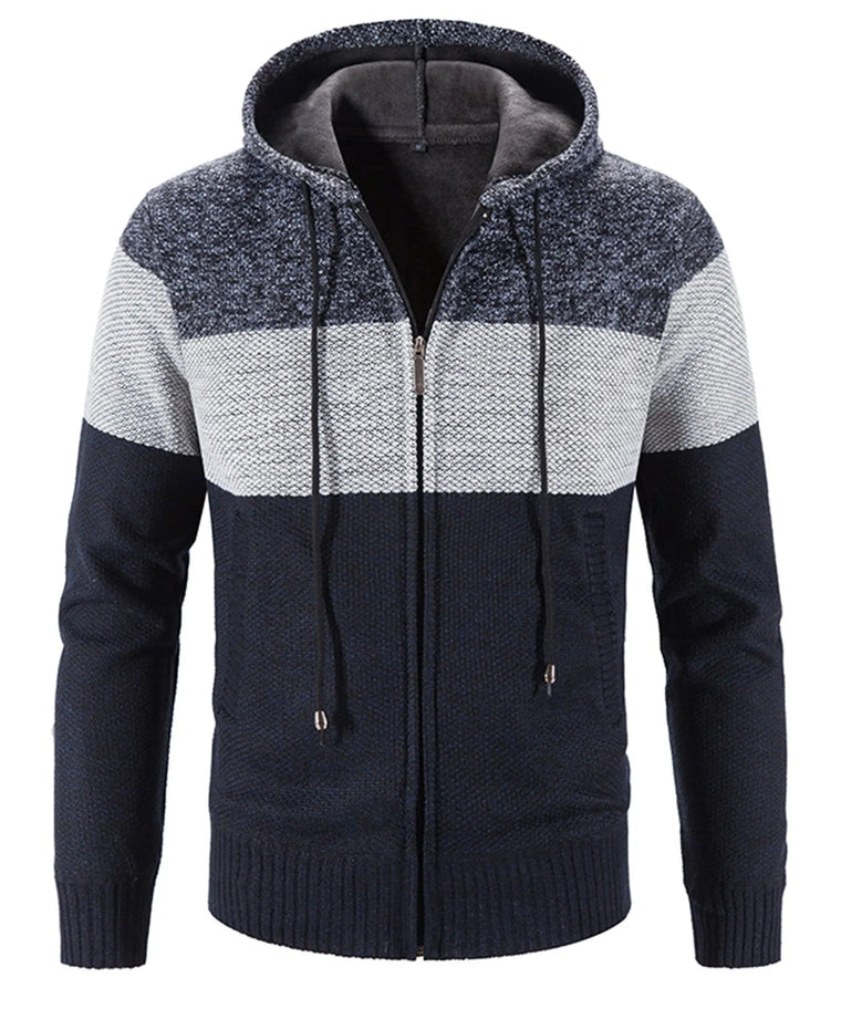 Hoodie met drie kleuren