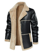 Bomberjack met faux shearling