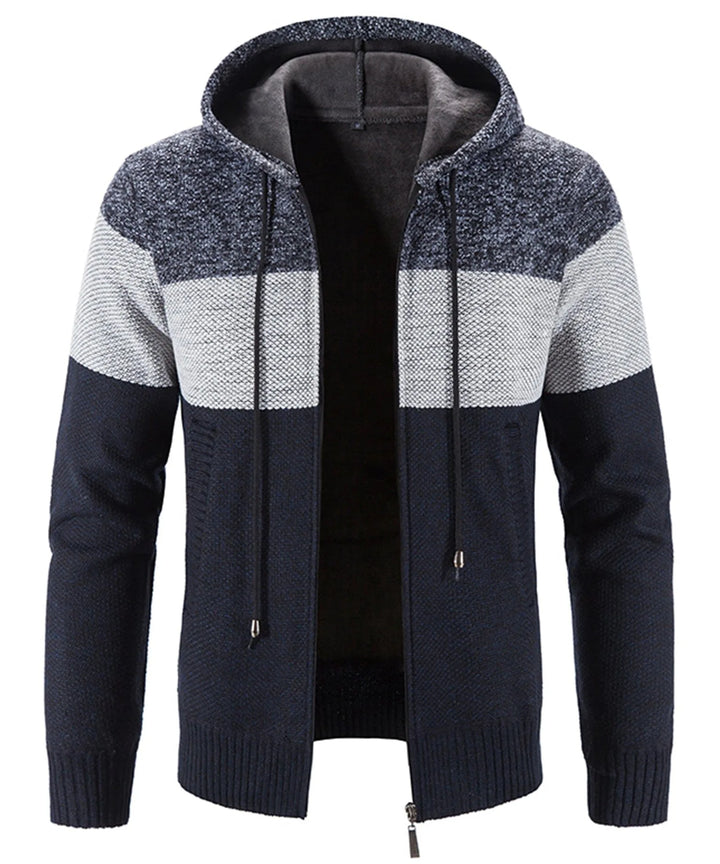 Hoodie met drie kleuren