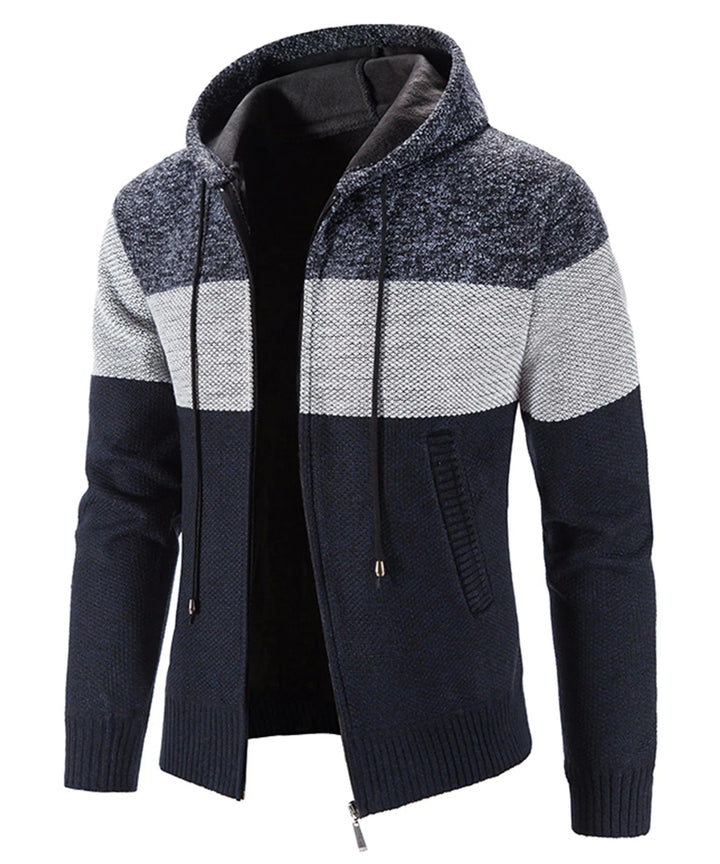 Hoodie met drie kleuren