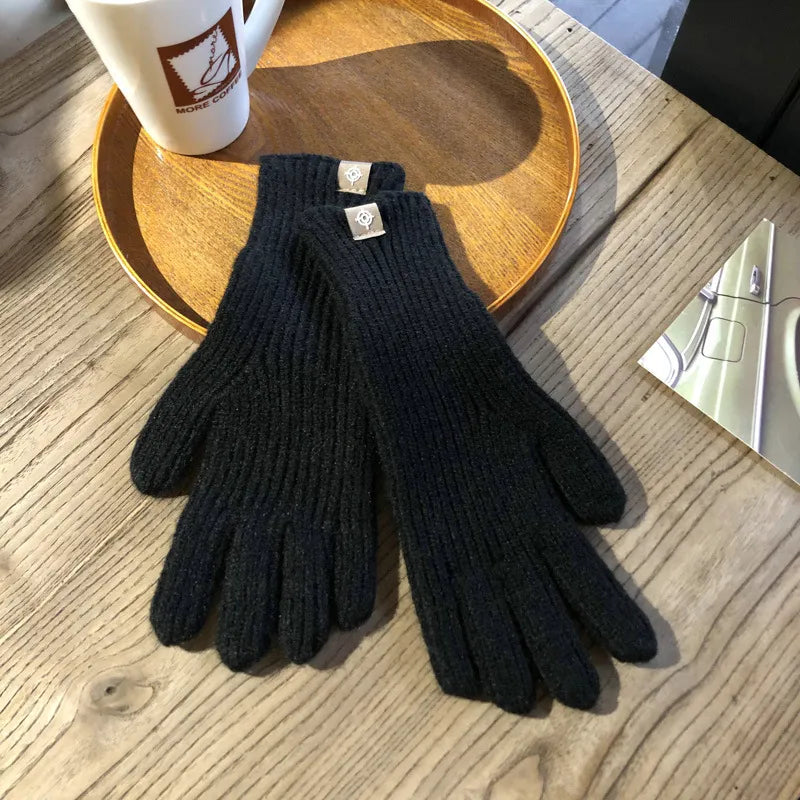 Nina | Warme & stijlvolle gebreide dames handschoenen