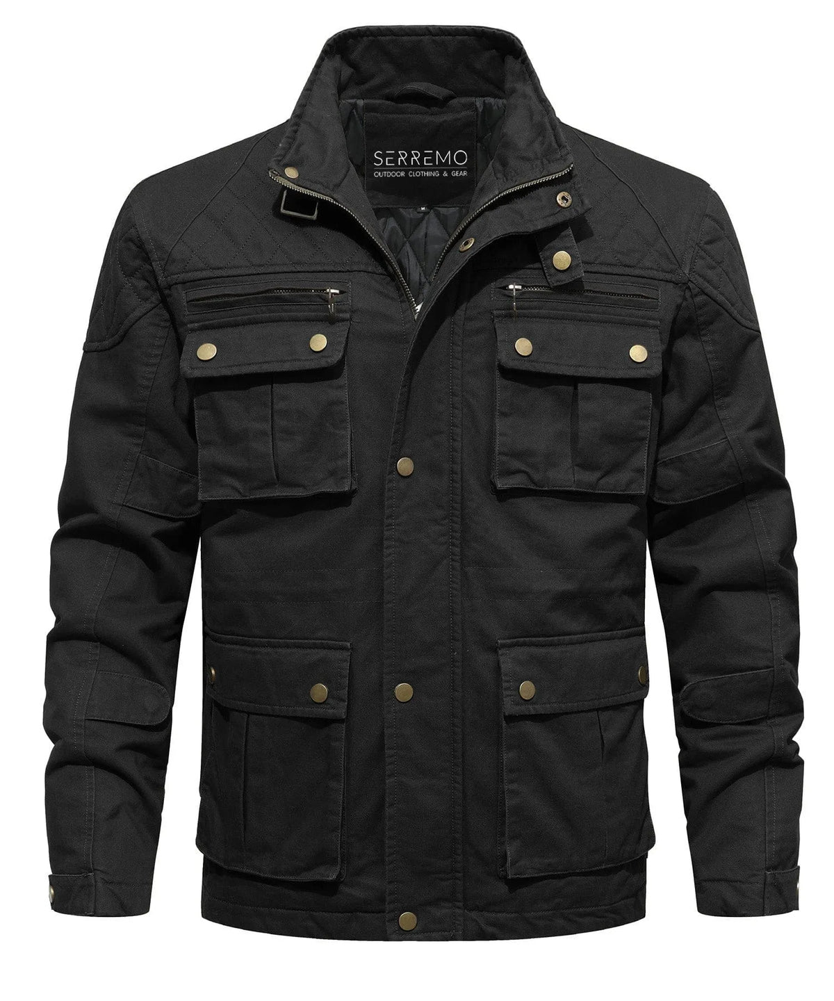 Parka met utility pockets