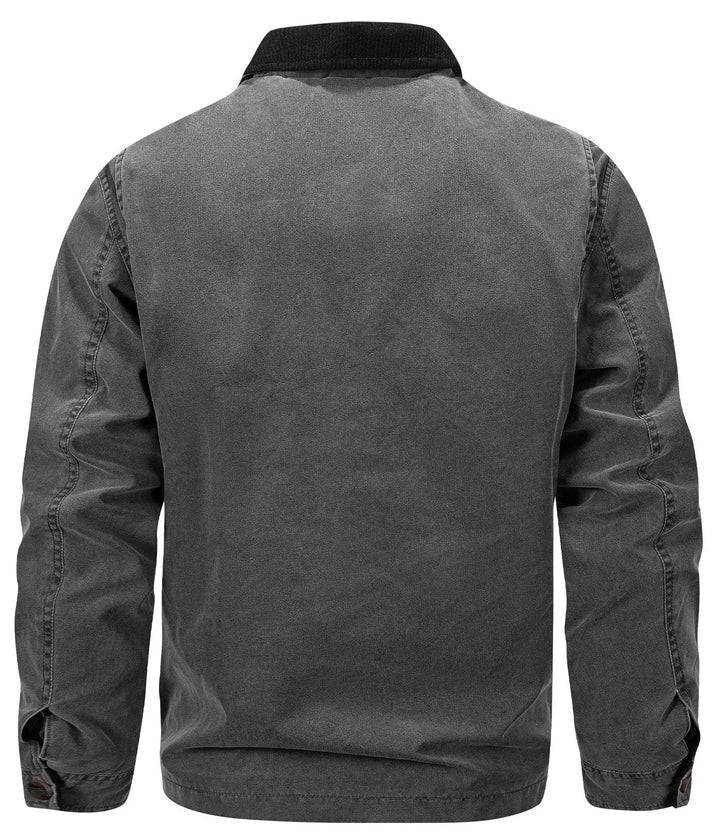 Parka met corduroy kraag