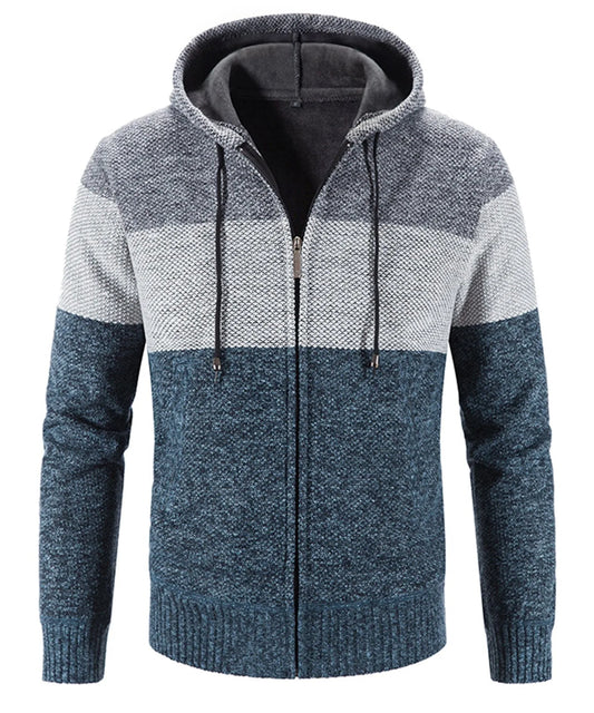 Hoodie met drie kleuren