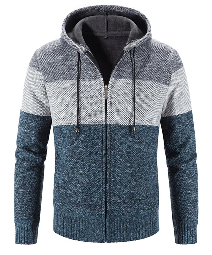 Hoodie met drie kleuren