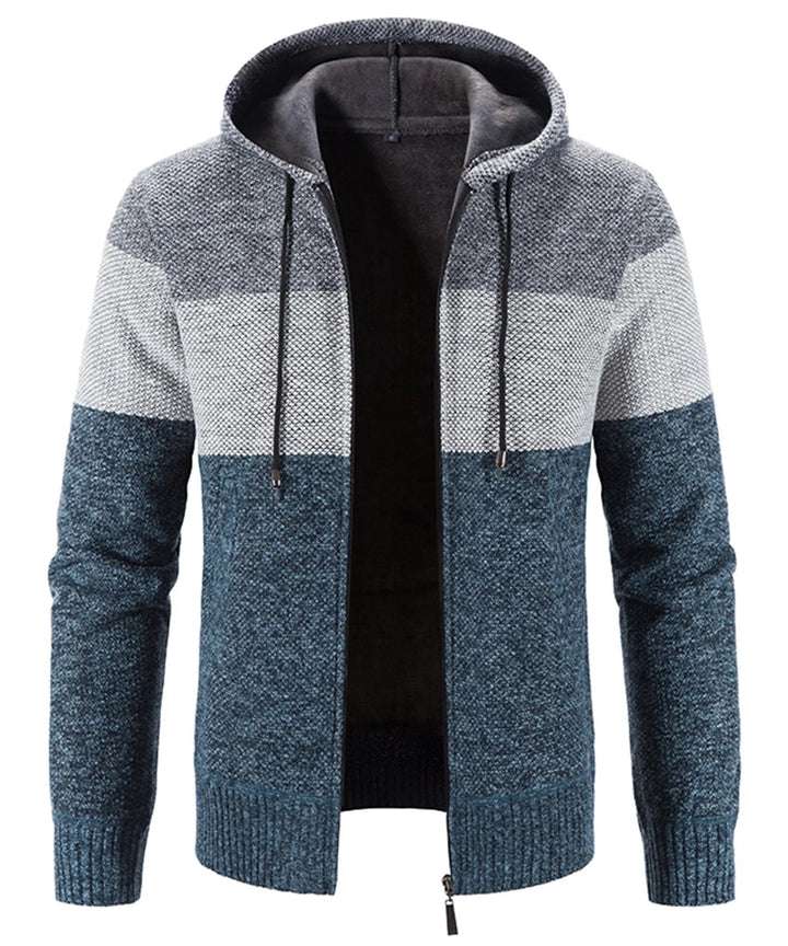 Hoodie met drie kleuren