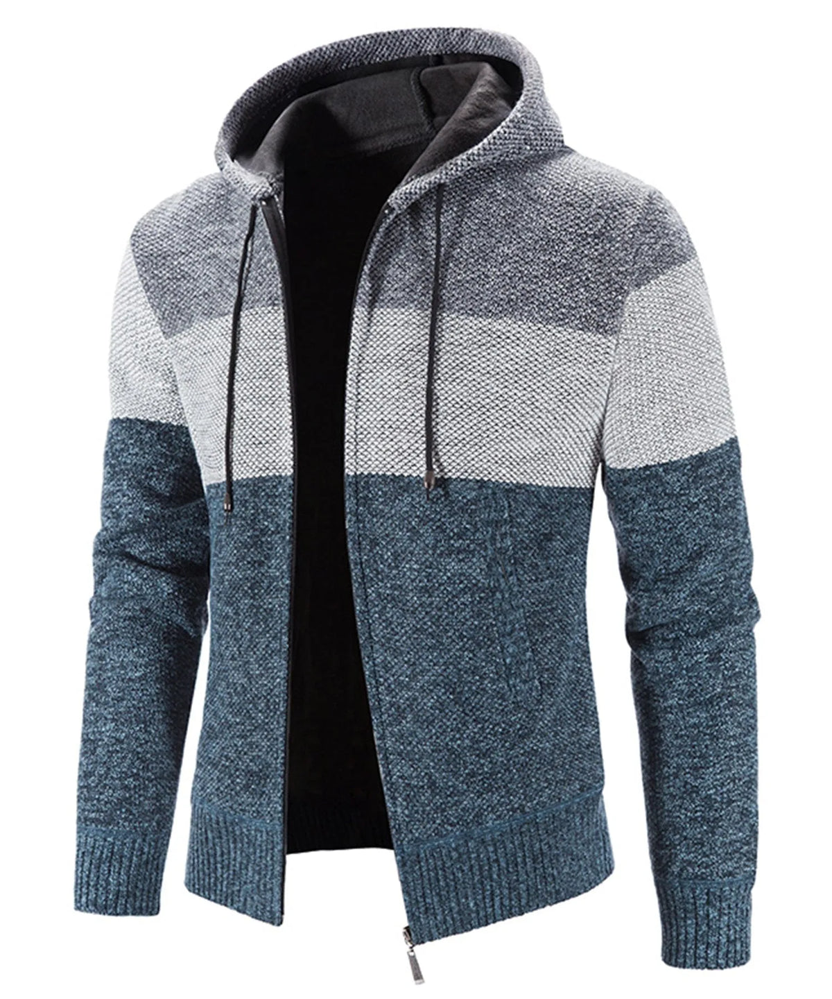 Hoodie met drie kleuren