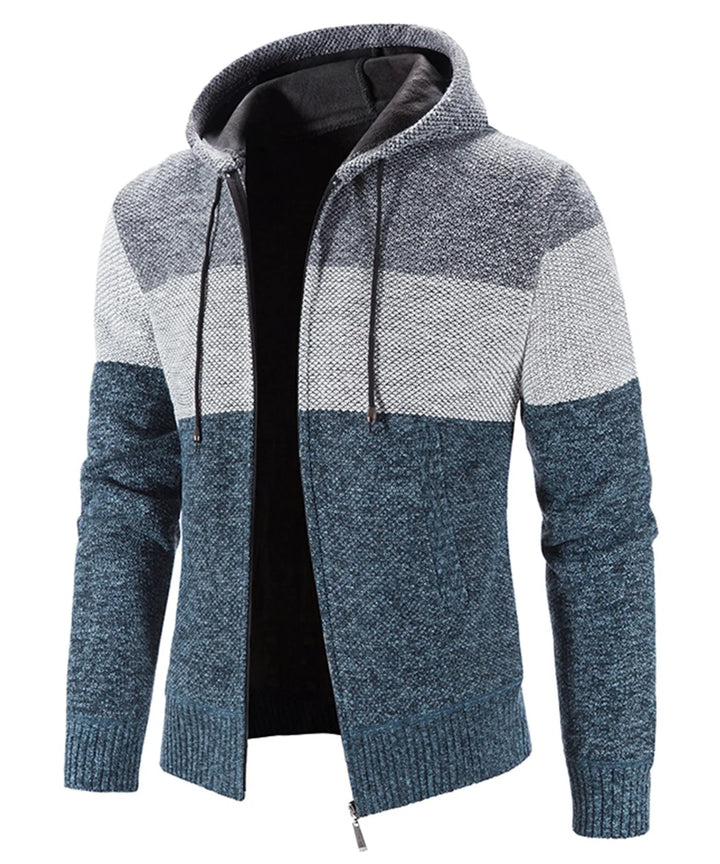 Hoodie met drie kleuren