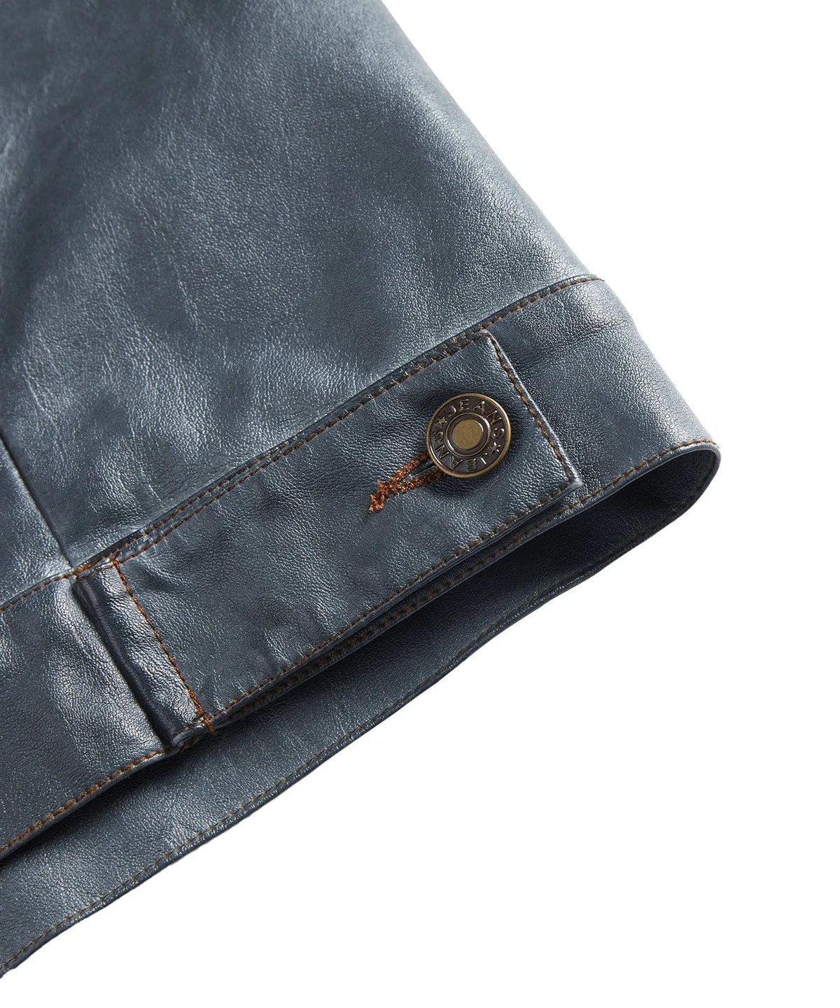 Leren jassen met button-front