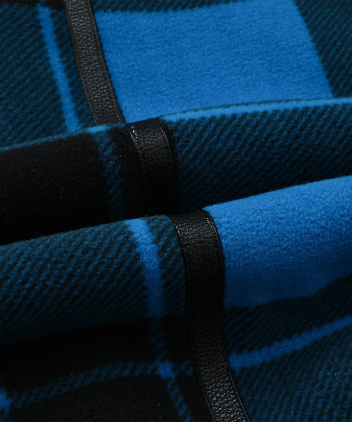 Bomberjack met plaid en faux shearling