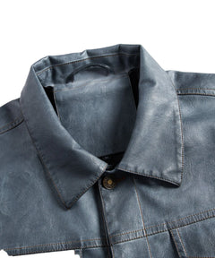 Leren jassen met button-front
