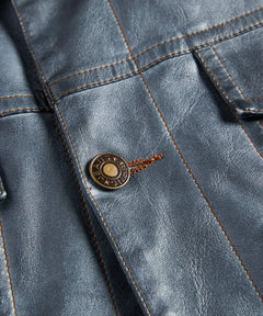Leren jassen met button-front