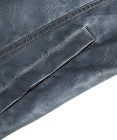Leren jassen met button-front
