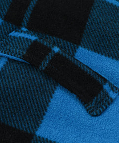 Bomberjack met plaid en faux shearling