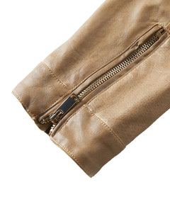 Leren jassen met slim fit