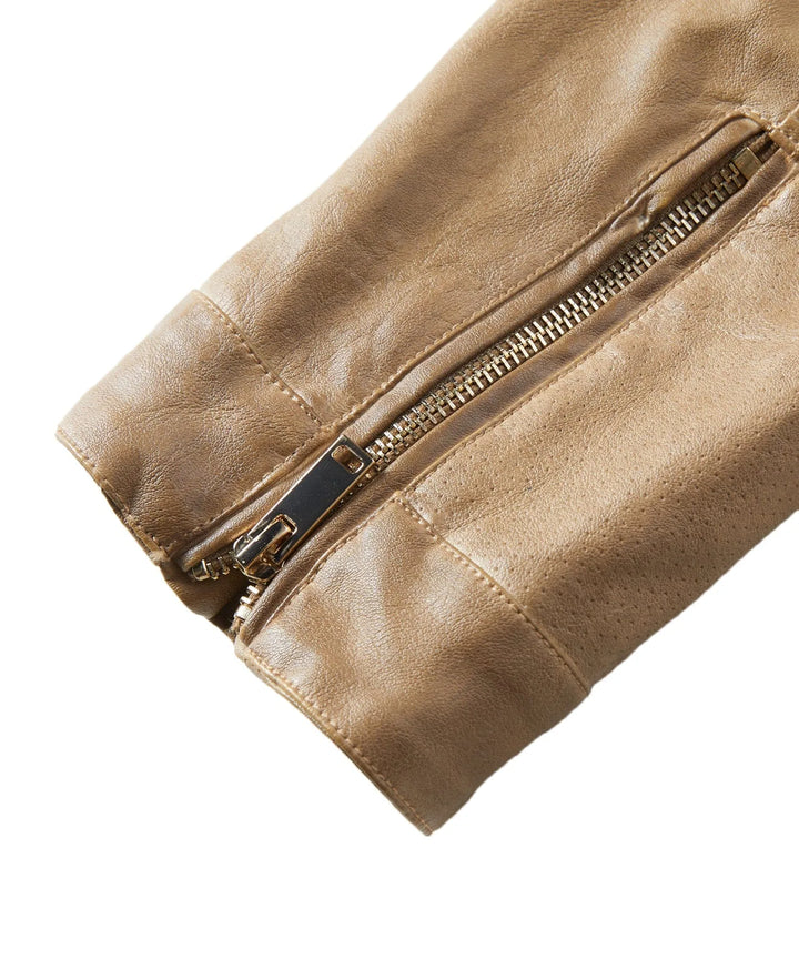 Leren jassen met slim fit