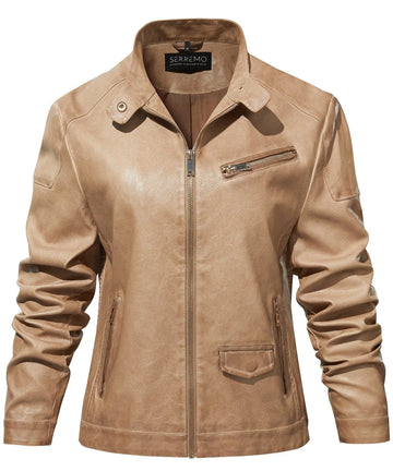 Leren jassen met slim fit