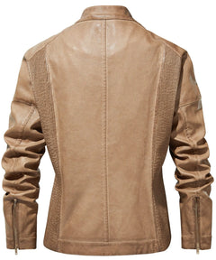 Leren jassen met slim fit